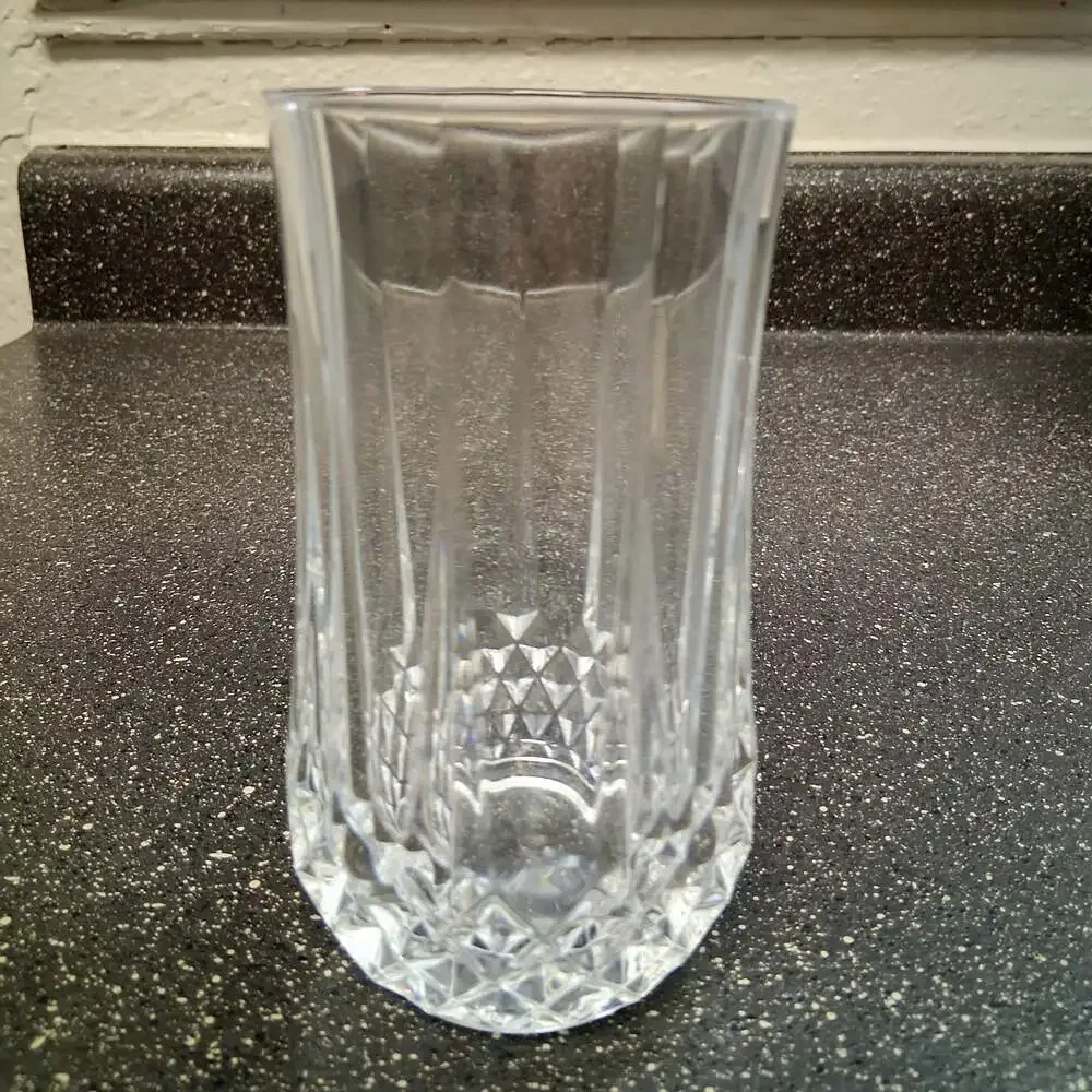 Cristal D'Arques Durand Longchamp Clear 10 Oz Flat Tumbler Highball Glass